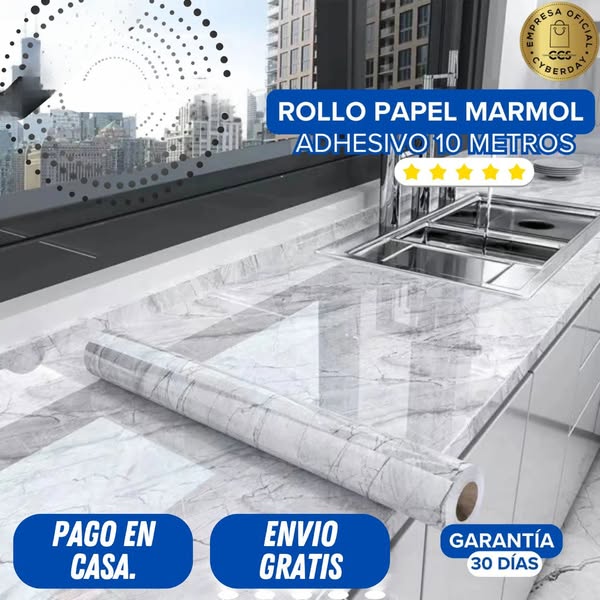 Vinil Marmol Adhesivo 5mx60cm (premium)