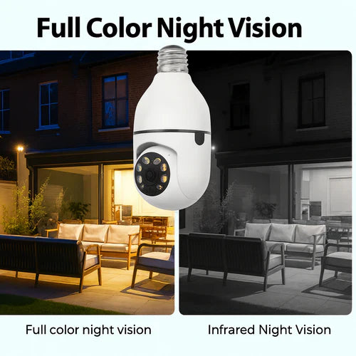 FOCO CAMARA DE SEGURIDAD 360° FULL HD VISION NOCTURNA
